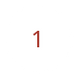 Vit cirkel med siffran 1 i mitten