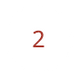 Vit cirkel med siffran 2 i mitten