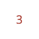 Vit cirkel med siffran 3 i mitten