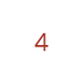 Vit cirkel med siffran 4 i mitten